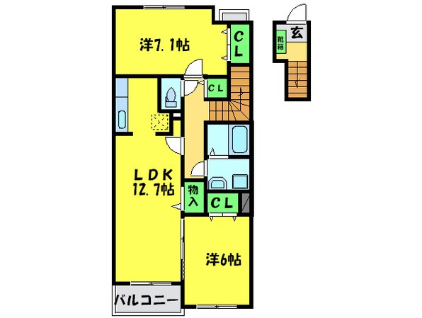 クリスタル　グランツの物件間取画像